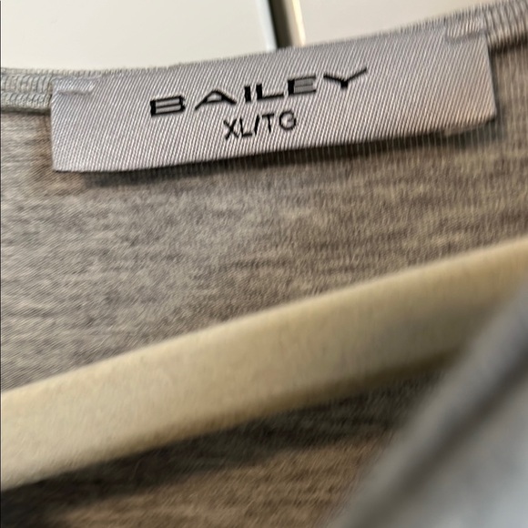 BRIAN BAILEY NWOT Grey Cotton Dress Cut Out Long Sleeve Jersey Fitted, Size XL - Picture 2 of 11